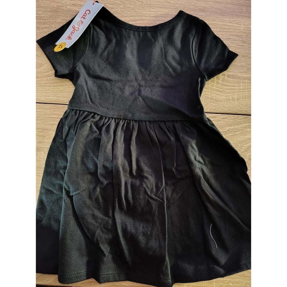Cat and‎ Jack Girls Black Short Sleeve Casual Dress Size 18 Months